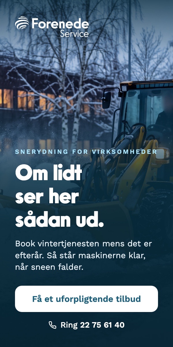 Bannerannonce for Forenede Service i formatet 300 gange 600