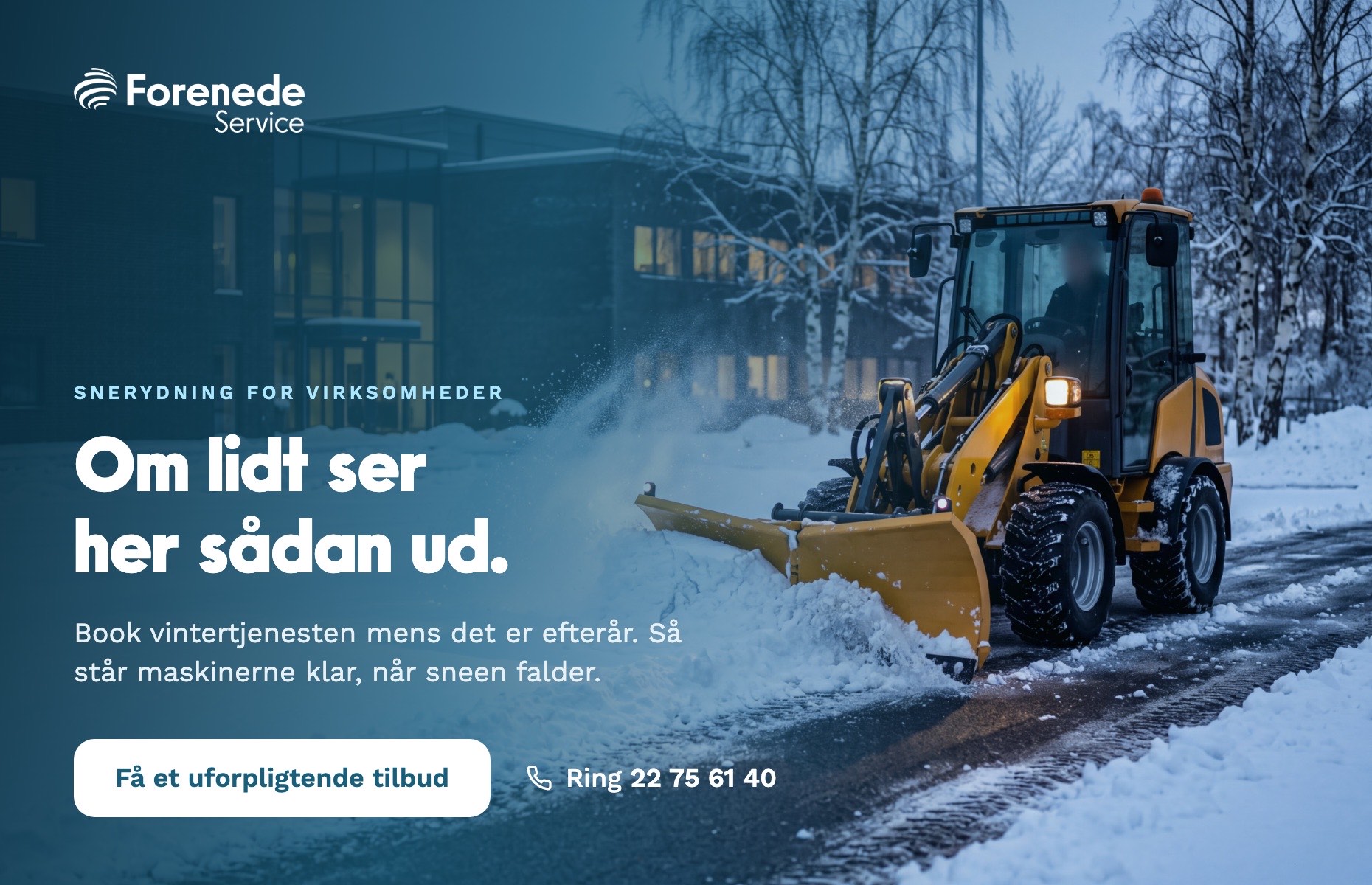 Bannerannonce for Forenede Service i formatet 930 gange 600
